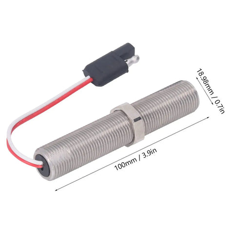 Inductive Proximity Sensor Switch For Industrial Machines, AC 30V, 2A, 3/4-16UNF Thread, stainless RPM speed detection probe