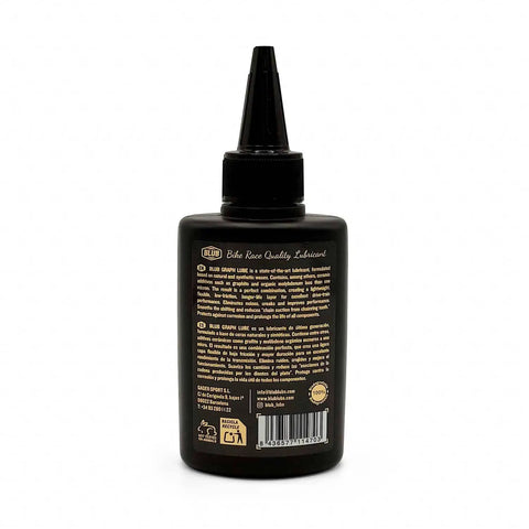 Graphite Bicycle Lubricant With Submicron Graphite And Ceramic Additives Wax Formula 120 Ml bottle back view