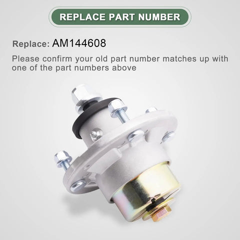 Spindle Assembly Swap Out For 42 Inch 48 Inch And 54 Inch Decks Fits ZTrak And S Series Lawn Tractors Part AM144608