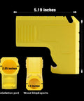 Yellow Dust Extraction Adapter For Table Saws 2.05 Inch Fit Snaps On 52mm Dust Ports with dimensions shown for installation