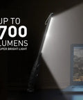 Ultra Bright 700 Lumen Rechargeable LED Work Light With Magnetic Base Cordless Portable COB LED Inspection Light shown in use