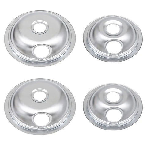 Chrome Drip Pans And Burner Element Replacement Kit For Frigidaire Kenmore Electric Range Includes 2 Small Drip Pans