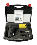 Heavy Duty 1500W Magnetic Induction Heater Kit For Rapid Bolt Removal And Frozen Bearing Extraction With Four Interchangeable Coils And Carry Case, showing included tools and instructions.