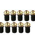 Lightweight CNC Aluminum Motorcycle Fairing Bolt Screw Kit M5 x 10mm for Fast Nimble Rides, 10 Pieces in Black and Gold Finish, Ultra Durable, Corrosion Resistant Mounting Hardware Set.