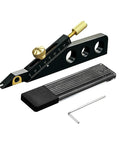 Pro Level Guitar Nut Scribe Tool And Dead On Saddle Height Marker For Acoustic Classical Repairs Durable Aluminum And Brass Build Black Grip