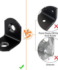 Comparison of Stainless Steel L Bracket Corner Brace Set With 40 Pieces And 80 Screws and alternative, showing rust resistance