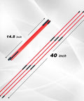 Collapsible Golf Alignment Sticks 40 Inch 3 Pack Pro Grade Swing Training Rods For Putting Aiming Posture Correction and Golf Practice