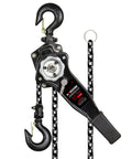 Beefy Three Quarter Ton Manual Lever Chain Hoist 1650 Lbs Capacity 10 Ft Lift G80 Galvanized Carbon Steel Come Along