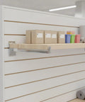 Heavy Duty Slatwall Shelf Brackets For Glass Wood Or Metal Shelving With Silver Finish 50 Pack Pro Grade Shelf Supports