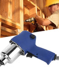 Industrial Pneumatic Impact Wrench With 5 Speed Control And Heavy Duty Performance For Garage Work, compact steel body close-up.