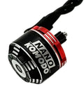 Nano Brushless Motor With 11T Steel Pinion for SCX30 and ASCENT-32 RC cars, showing ultra-compact high torque design and metal casing