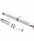 Chrome Skull Gear Shift Linkage For Harley Davidson Softail Road King 1994 2015 And Trike, 30cm chrome metal linkage with bolts