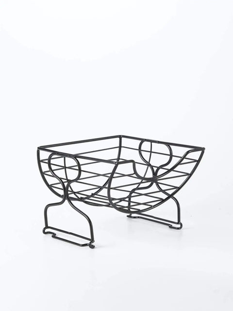 Single Serve Coffee Pod Basket Stacked Two Tier Wire Organizer For K Cups Keeps Your Flavors Handy On The Counter Office Or Home Kitchen Modern Black Finish