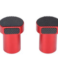 Heavy Duty Aluminum Bench Dog Clamp 20mm With Three Pressure Settings, shown in red with grip surface for woodworking.
