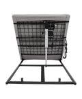Heavy Duty Electric Adjustable Power Lifting Bed Backrest With Smooth Remote Control, back view showing carbon steel frame and mechanism.