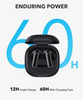 Adaptive Noise Cancelling Wireless Earbuds With Hefty Bass Up To 60 Hour All Day Playtime IPX5 Water Resistance