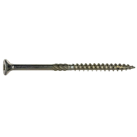 All Purpose Construction Screws 25 Pound Tub With About 1811 Pieces Size 9 x 3 Outdoor Wood Screws With Serrated Threads For Decking Fencing And Repair Easy To Drive Strong Hold For Treated Lumber