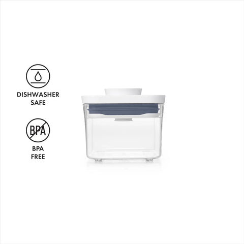 0.4L Airtight Herb Storage Container For Spices And Pantry Staples, Stackable No Fuss Space Saving Design Keeps Dried Herbs Fresh, Clear Lid For Easy Visibility, BPA-free, dishwasher safe, front view.