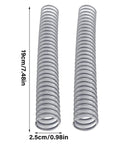 Pack Of 2 Flexible Lower Vacuum Hose Replacement Parts For Home Cleaners, ABS Rubber Composite, each 19cm x 2.5cm, side view