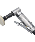Industrial Pneumatic Angle Die Grinder With Kickass 20000 Rpm Torque and Four Roll Lock Sanding Discs for easy grinding and polishing.