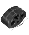 Heavy Duty Rubber Exhaust Hanger Bushing Kit With 2 Or 4 Pieces Features High Density Design For Muffler Support And Vibration Dampening To Eliminate Rattling Noises While Withstanding Extreme Heat For A smoother, 6.1cm rubber exhaust hanger bushing with 2 mounting holes