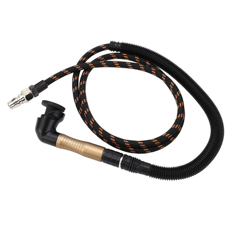 Rock Solid Compact Pencil Air Die Grinder Kit With Pro Grade High Speed Turbo Motor Built For Fast Metal Grinding Precision Engraving And Quick Polish Up On Tight Spaces flexible air hose with connector.