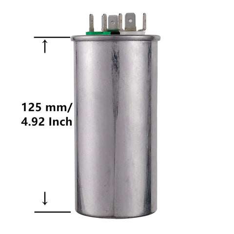 65 And 5 MFD Dual Run Circular Start Capacitor For AC Motors And Fans 370V 440V CBB65 65 And 5 MFD With 6 Percent Tolerance