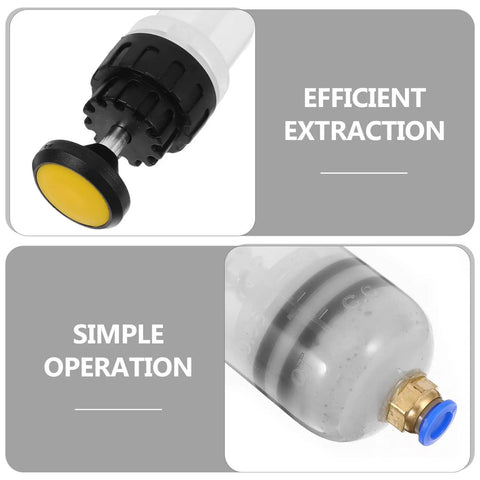 200cc Manual Oil Fluid Extractor Pump For Car Engine And Brake Fluid Change, Portable Easy Grip Suction Tool For Quick Fluid Transfer And Maintenance, DIY Auto Care, 200cc plastic extractor pump with grip cap