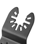 Close-up of saw blade teeth in Fifteen Piece Oscillating Saw Blade Set With 44mm Plunge Cut High Carbon Steel Depth Scales
