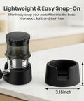 Non Slip Silicone Coffee Tamper Base With Portafilter Holder, 3.15 x 1.6 inch, for Luxe Cafe ES601 ES701