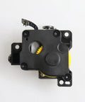 Stainless Steel P1 Extruder Unit Upgrade With Dual Gears For P1P And P1S 3D Printers, black metal extruder with yellow gear
