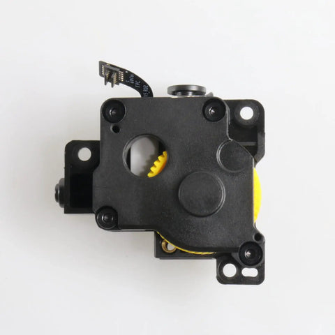 Stainless Steel P1 Extruder Unit Upgrade With Dual Gears For P1P And P1S 3D Printers, black metal extruder with yellow gear