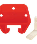 Smooth Operator Drawer Track Guide Kit With Side Saddles For Rolled Edge Metal Tracks 7/16 Inch red plastic hardware components