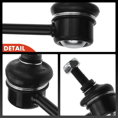 Close-up details of Honda CRV rear sway bar links stabilizer kit set of two for 2002 2003 2004 2005 2006 easy installation.