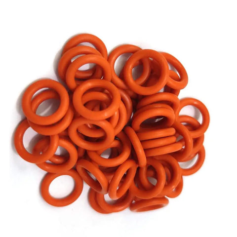 Orange O-rings from 60 Pack Pro Grade Pressure Washer O Ring Set With 30 Orange One Quarter Inch And 30 Grey Three Eighths Inch Quick Connect Seals For M22 Fittings Fits Garden Hose Nozzle And Power Washer Accessories