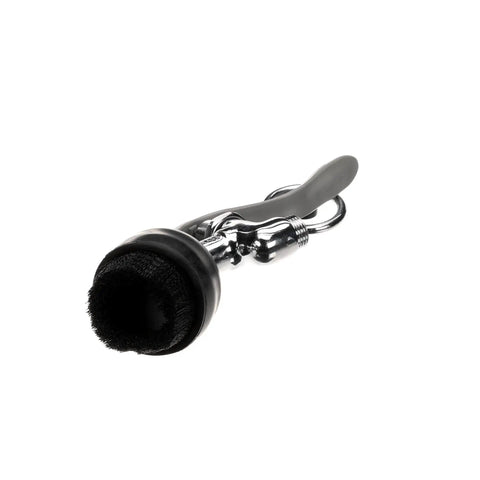 Pro Grade Angled Spray Valve With Brush Attachment, 1.15 GPM, Black Nylon Brush, Chrome Plated Brass Body, 3/4-14 UN Inlet