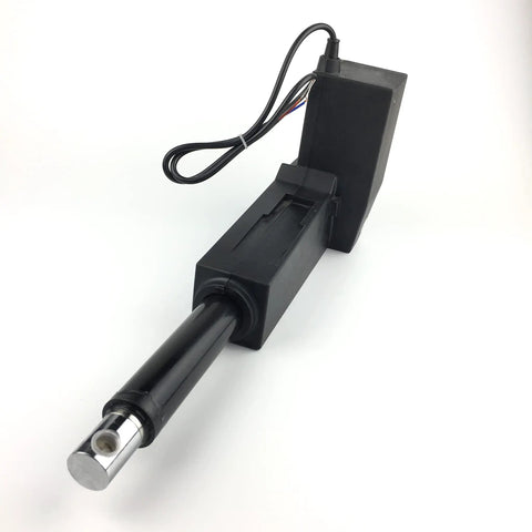 Beefy 12V 24V DC Electric Linear Actuator With 400mm Stroke, 8000N Max Thrust, black casing and cable connection