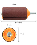 Game Changing Two By Three Inch Sanding Drum Kit For Drill Press And Hand Tools Cut To Size Sheet Abrasive showing 3-inch sanding drum.