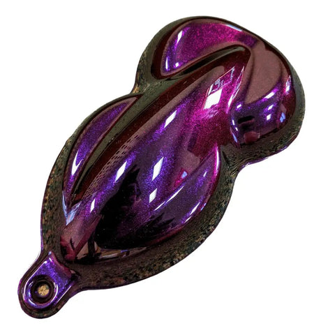Ready To Roll Straight Up Premium Celestial Purple Automotive Basecoat Full Gallon Bottle With Slow Reducer Zero Hassle Blending For Flawless Factory Finish Professional Grade color sample in glossy candy purple finish