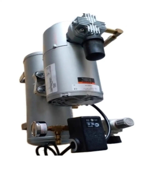 Heavy Duty One-Color 1HAE-11T-M104X Oil-Free Air Compressor features compact design for reliable performance in industrial applications.