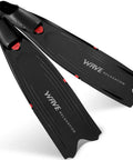 Long Blade Diving Fins For Freediving And Spearfishing, Scuba Swimming Training Gear With Replaceable Polypropylene Blades