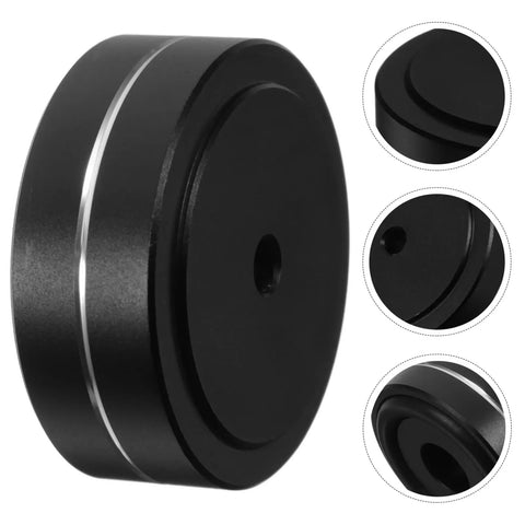 Aluminum Speaker Isolation Pads For Durable Vibration Control And Noise Reduction Slip Resistant Foot Mats detailed side view