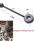 Durable Mill Feed Handle For Milling Machines Spindle Speed Lift Handle For Most Vertical Mills with dimensions diagram