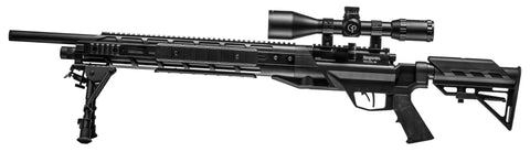 Armada BTAP22SX.22 Caliber PCP Air Rifle with Scope, modular rifled barrel, and reversible bolt action shown
