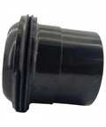 79304600 Pool Filter Union Swivel Body Replacement For Clean And Clear Predator Pool And Spa Filters Easy Install No Fuss Durable Build Heavy Duty Fittings For Pool Equipment, black plastic end view