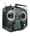 Taranis Q X7S Transmitter With M7 Hall Sensor Gimbal 16 Channels Carbon Fiber Build front view