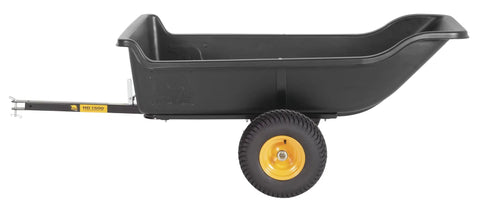 Side view of Heavy-Duty ATV UTV Utility Trailer With 1500 Lb Capacity, 22 Cu Ft Poly Tub, Built For Ice Fishing, Firewood And Off-Road Hauling