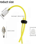 Two Hole Grommet Fuel Line And Spark Plug Primer Bulb Kit For Earthquake Auger Walk Be Hind Edger With Filters And Lines That Are Awesome Fit Guaranteed To Fix Your Machine Today, 200mm fuel line kit
