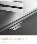 16 Piece Nickel Plated Concealed Cabinet Hinges, 2 Inch Flush Mount Butt Hinges shown with cabinet installation, smooth operation