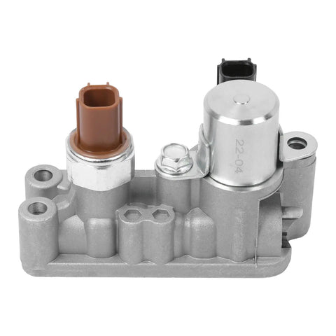 Front view of Front Spool Valve Solenoid Assembly For Honda Vehicles 2008 2017 Accord Crosstour Odyssey Pilot Replacement